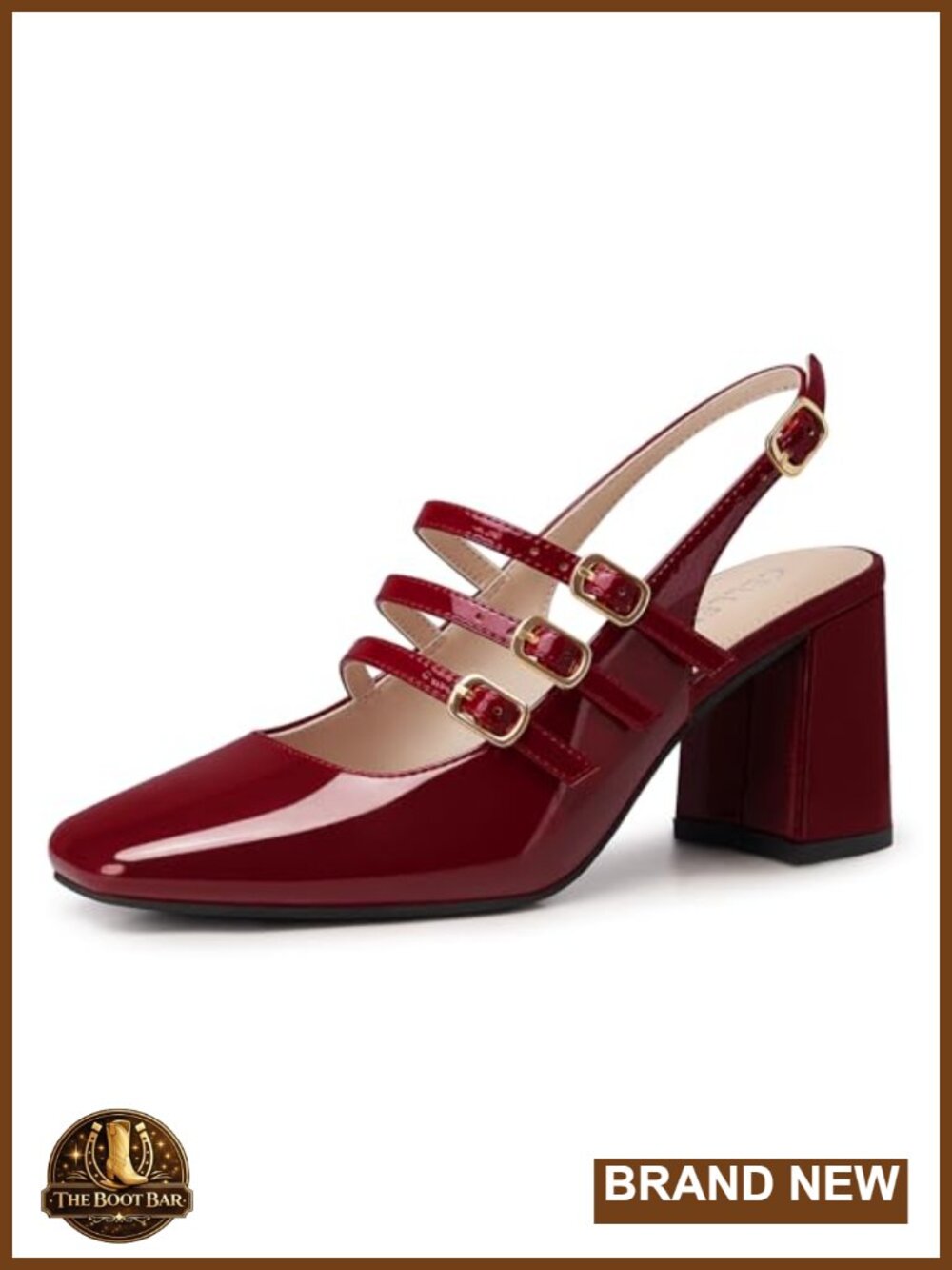 Women's Slingback Chunky Heels Pumps, Closed Toe, Comfortable Block Heel Shoes